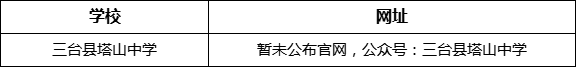綿陽市三臺縣塔山中學網(wǎng)址是什么？