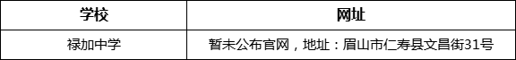 眉山市祿加中學(xué)網(wǎng)址是什么？
