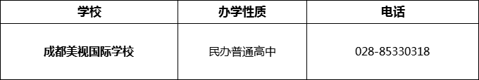 2024年成都市成都美視國(guó)際學(xué)校招辦電話是多少？