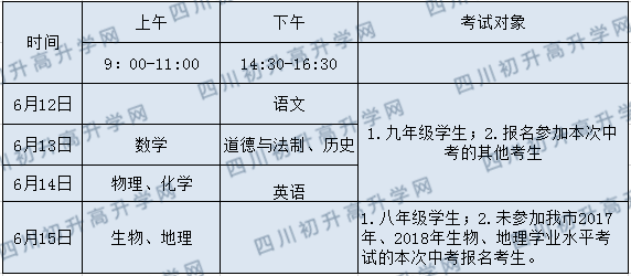 2020年廣安中考時(shí)間是多久，會(huì)改變嗎？