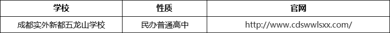 成都市成都實(shí)外新都五龍山學(xué)校官網(wǎng)、網(wǎng)址、官方網(wǎng)站