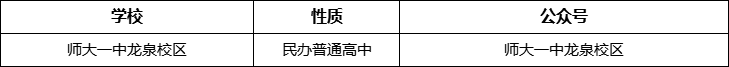 成都市師大一中龍泉校區(qū)官網(wǎng)、網(wǎng)址、官方網(wǎng)站