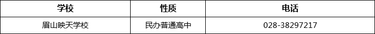 眉山市眉山映天學(xué)校2022年招辦電話、招生電話是多少？